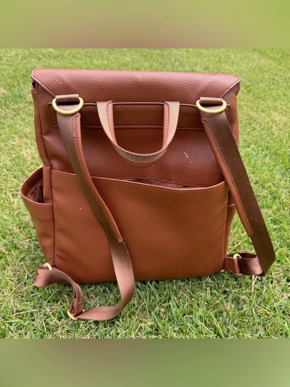 Freshly Picked Cognac Classic Diaper Bag